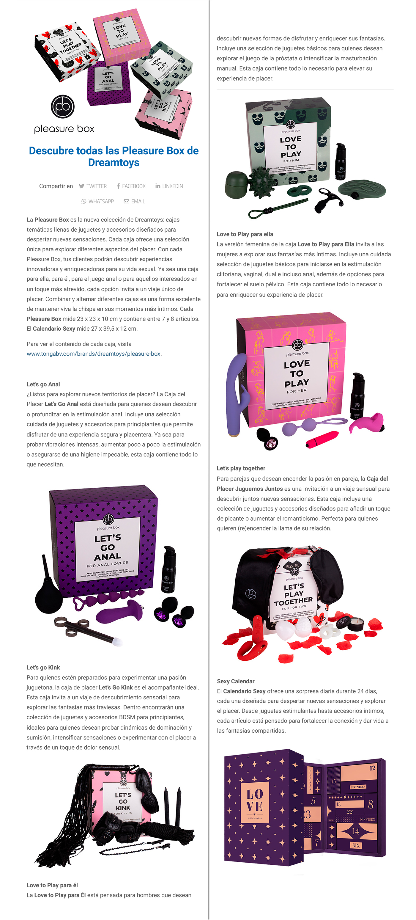 2024-11 Sugextions - Pleasure Box de Dreamtoys